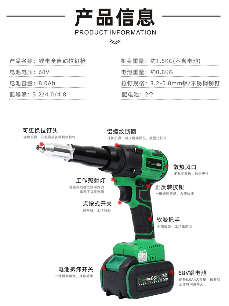 拉铆枪产品信息